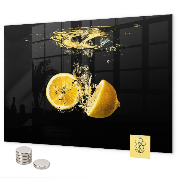 Tableau magnétique mural Citrons