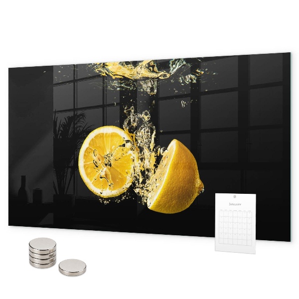 Tableau magnétique mural Citrons