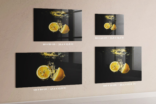 Tableau magnétique mural Citrons