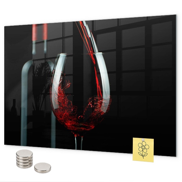 Tableau magnétique Une bouteille de vin