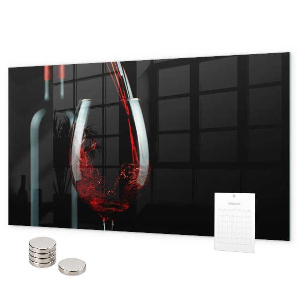 Tableau magnétique Une bouteille de vin