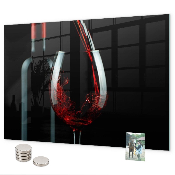 Tableau magnétique Une bouteille de vin