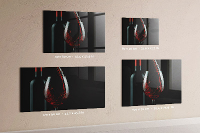 Tableau magnétique Une bouteille de vin