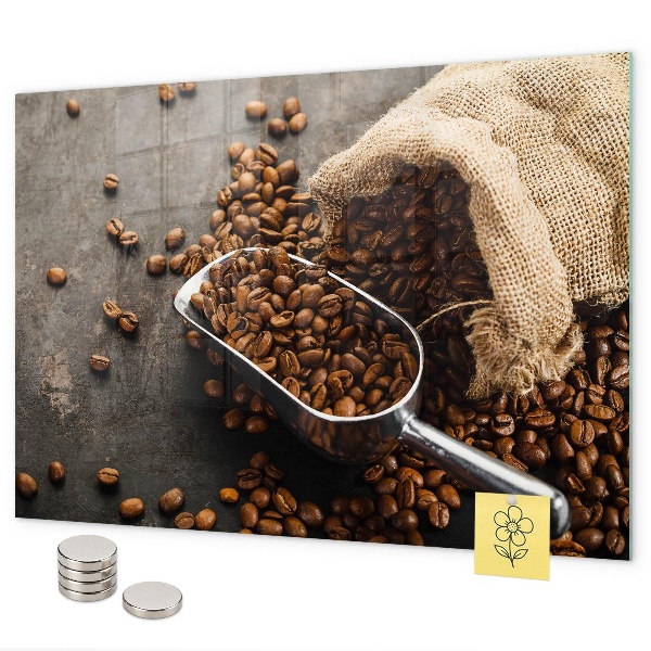 Tableau magnétique Un sachet de café frais