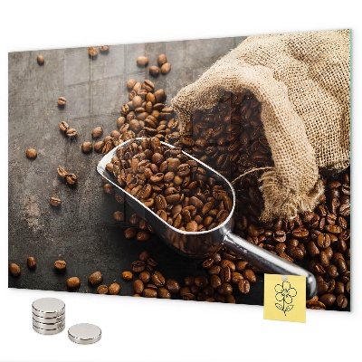 Tableau magnétique Un sachet de café frais