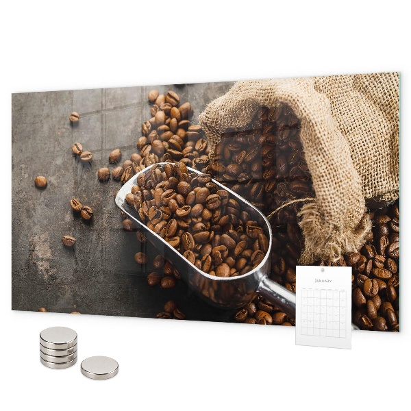 Tableau magnétique Un sachet de café frais