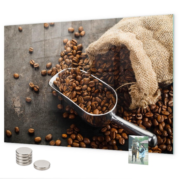 Tableau magnétique Un sachet de café frais