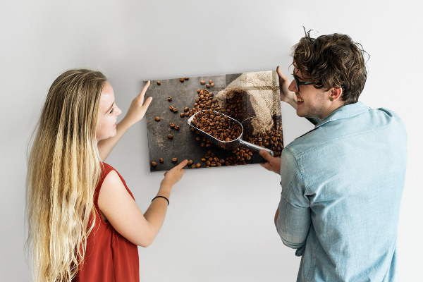 Tableau magnétique Un sachet de café frais