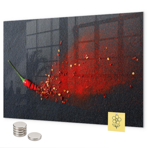 Tableau magnétique Épice rouge