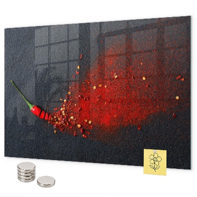 Tableau magnétique Épice rouge