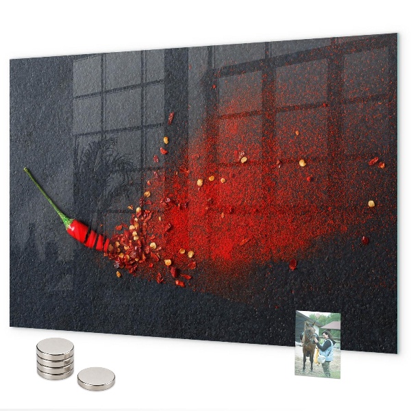 Tableau magnétique Épice rouge