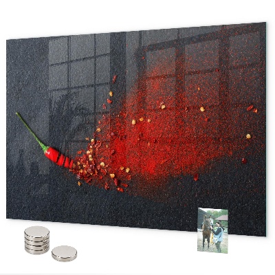 Tableau magnétique Épice rouge