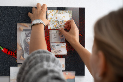 Tableau magnétique Épice rouge