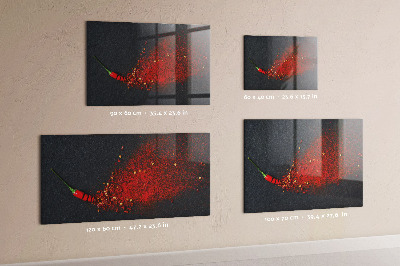 Tableau magnétique Épice rouge