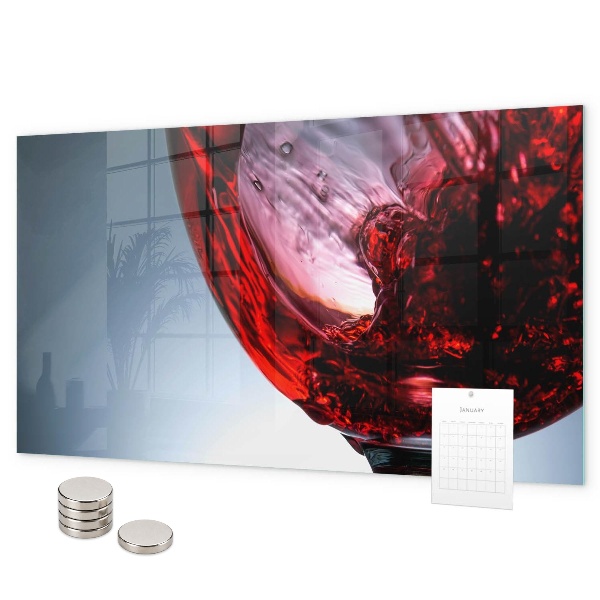 Tableau magnétique mural Un verre de vin