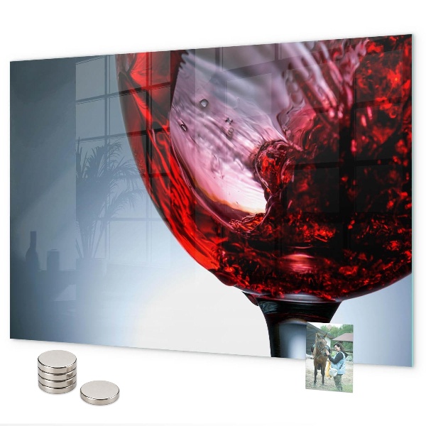 Tableau magnétique mural Un verre de vin