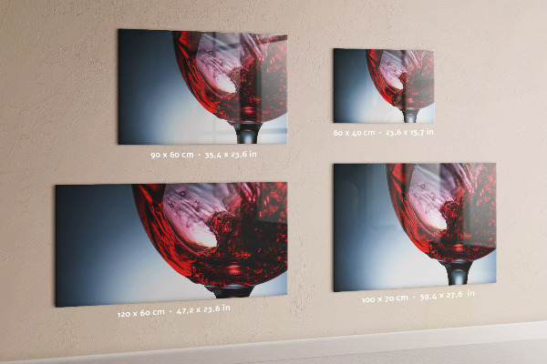 Tableau magnétique mural Un verre de vin