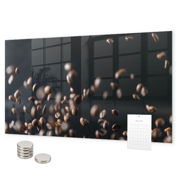 Tableau magnétique mural Café en grains