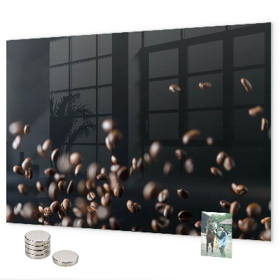 Tableau magnétique mural Café en grains