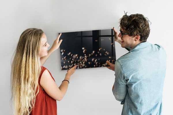 Tableau magnétique mural Café en grains