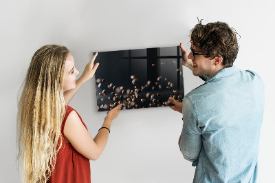 Tableau magnétique mural Café en grains