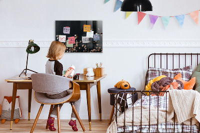 Tableau magnétique mural Café en grains