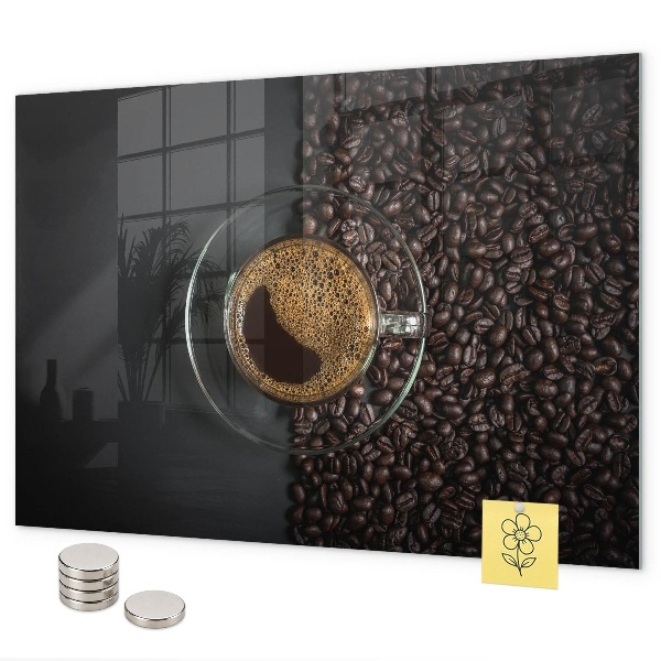 Tableau magnétique mural Une tasse de café