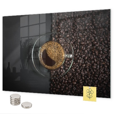 Tableau magnétique mural Une tasse de café