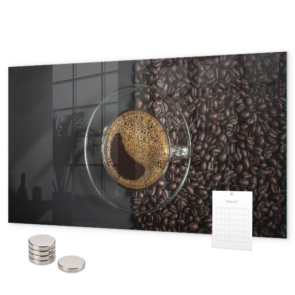 Tableau magnétique mural Une tasse de café