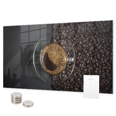 Tableau magnétique mural Une tasse de café