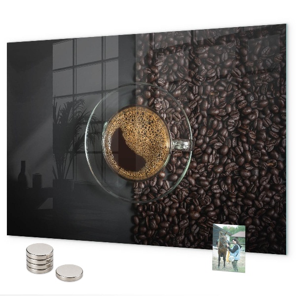 Tableau magnétique mural Une tasse de café
