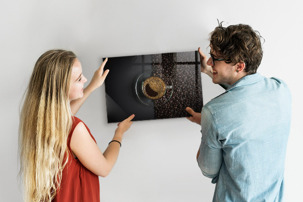 Tableau magnétique mural Une tasse de café