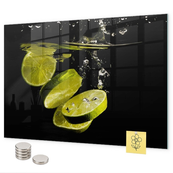 Tableau magnétique mural Citrons verts