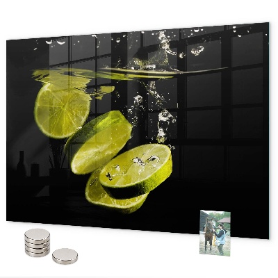 Tableau magnétique mural Citrons verts