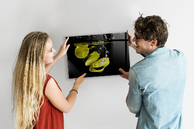Tableau magnétique mural Citrons verts