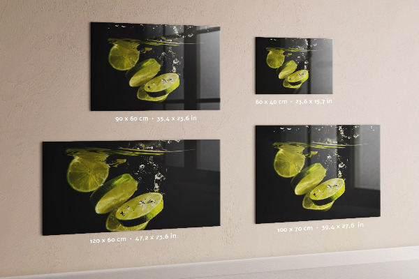 Tableau magnétique mural Citrons verts