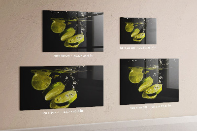 Tableau magnétique mural Citrons verts