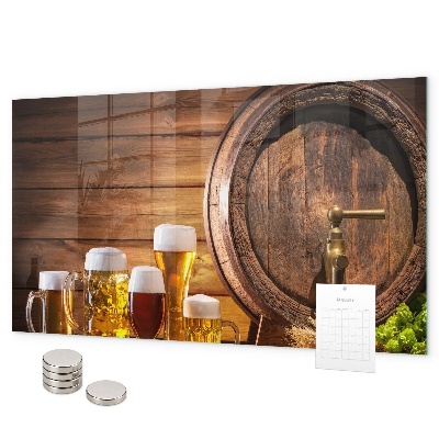 Tableau magnétique Un tonneau de bière