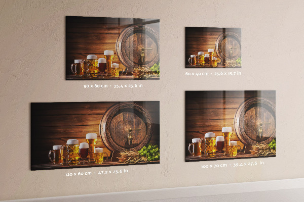Tableau magnétique Un tonneau de bière