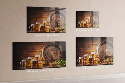 Tableau magnétique Un tonneau de bière