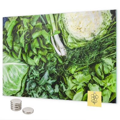 Tableau magnétique mural Légumes verts