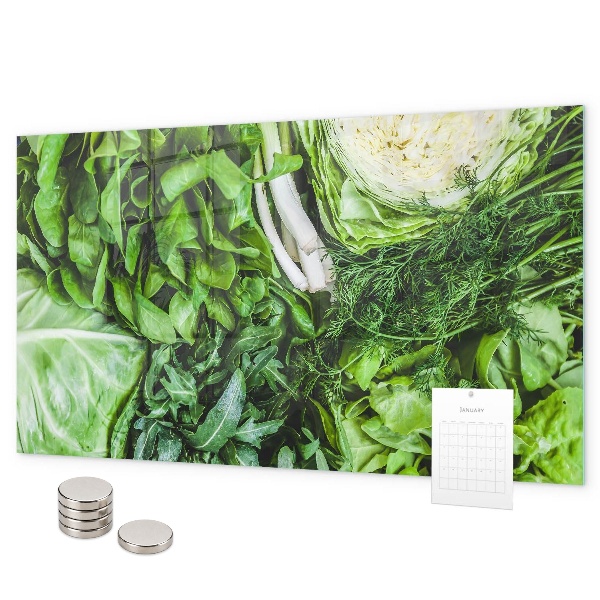 Tableau magnétique mural Légumes verts