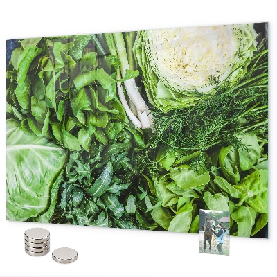 Tableau magnétique mural Légumes verts