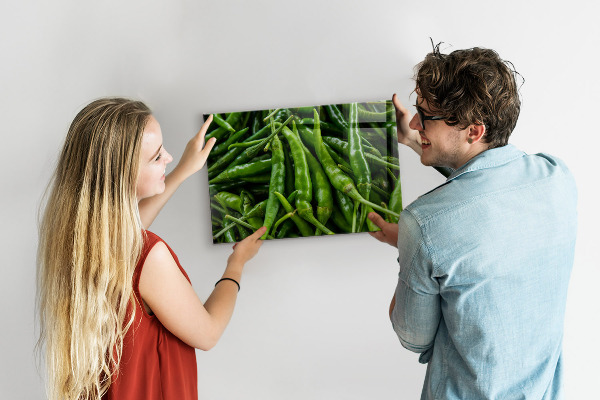 Tableau magnétique mural Poivron vert