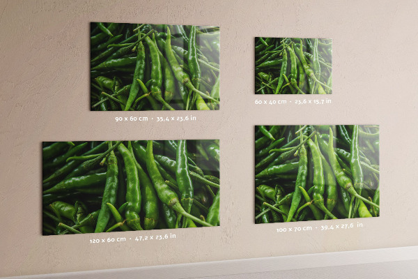 Tableau magnétique mural Poivron vert