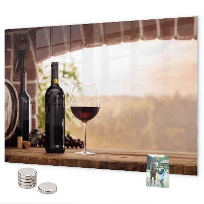 Tableau magnétique Bouteilles de vin