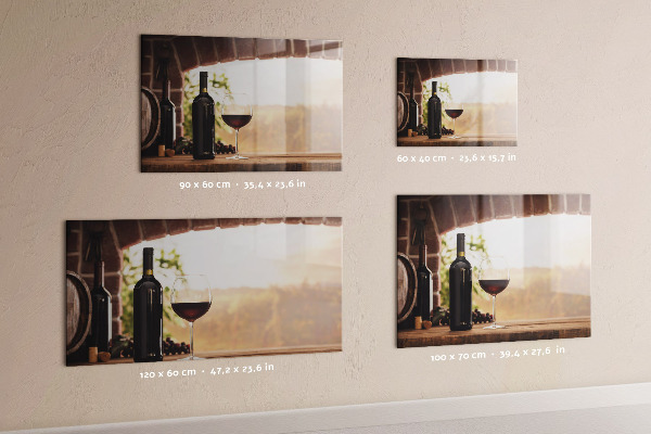 Tableau magnétique Bouteilles de vin