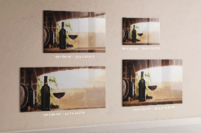 Tableau magnétique Bouteilles de vin