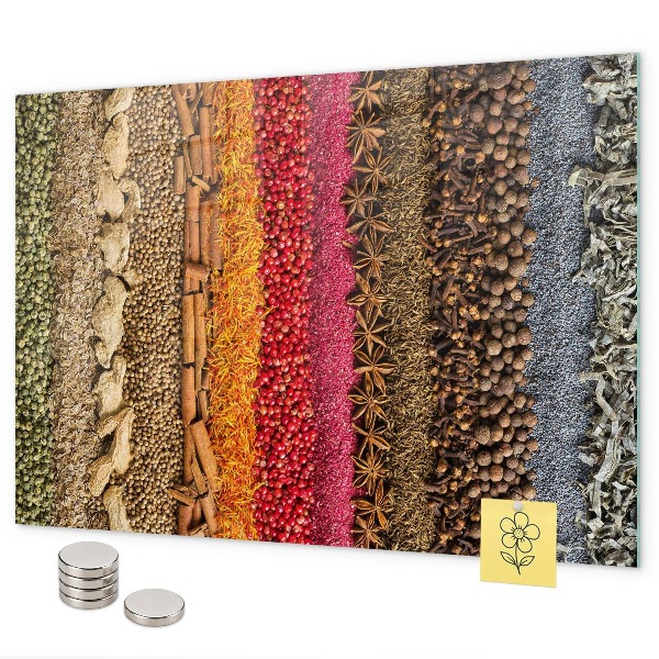 Tableau magnétique Rangées d'épices