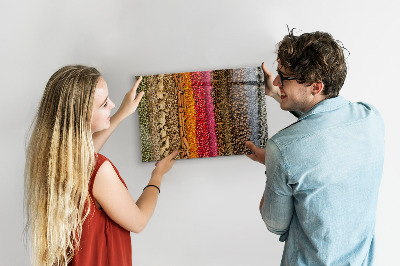 Tableau magnétique Rangées d'épices